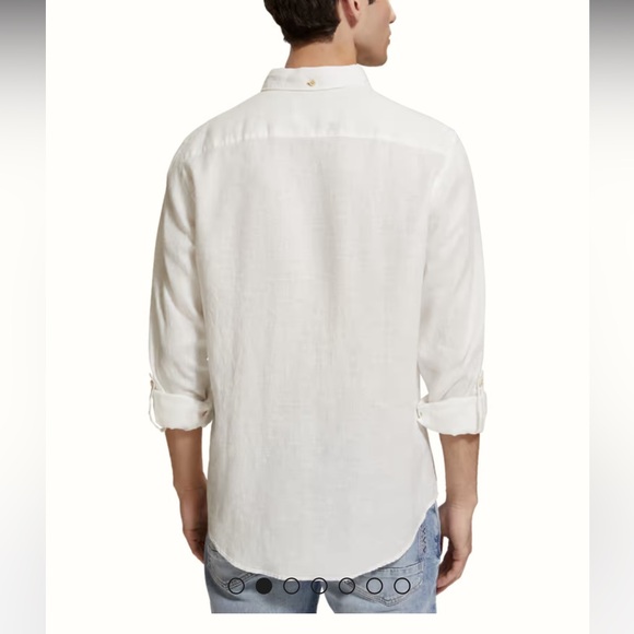 Scotch & Soda 100% linen button down shirt - Picture 2 of 7